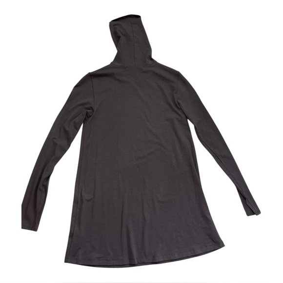 Peruvian Connection Extreme T-Neck Katherine Tunic Top | Pewter Brown | Small - Picture 3 of 6